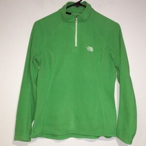 The North Face Green half zip fleece Sz small